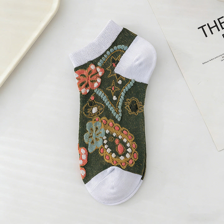 Chaussettes À Fleurs Vintage