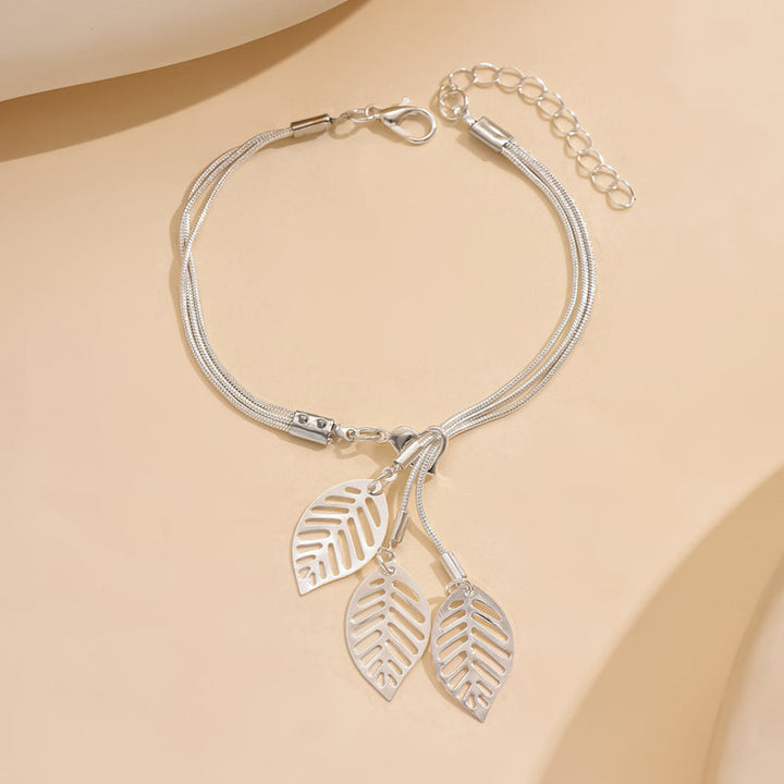 Bracelet Vintage À Feuilles