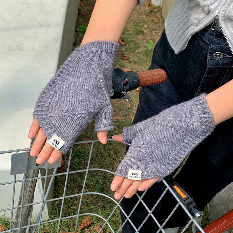 Gants Chauds De Couleur Unie
