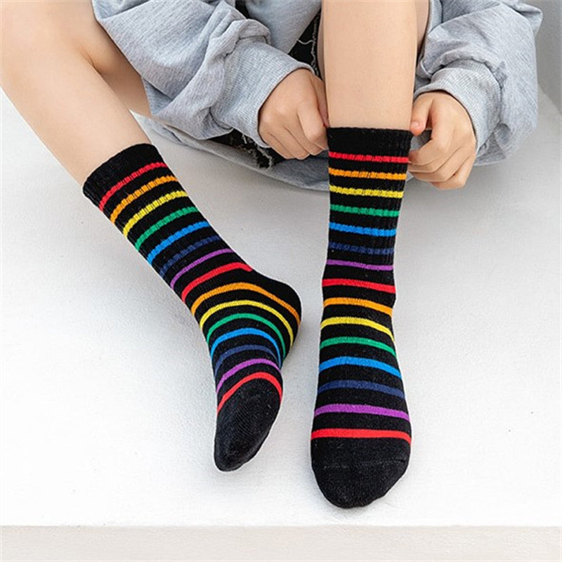Chaussettes Rayées Colorées