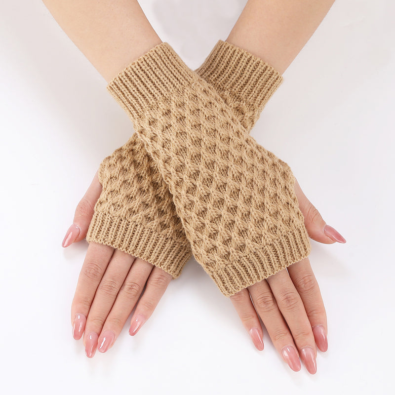 Gants Tricotés De Couleur Unie