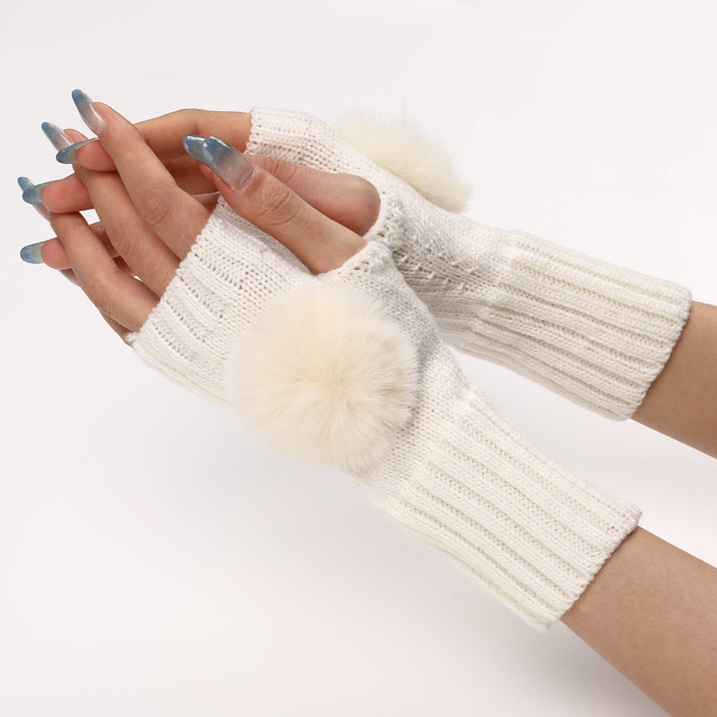 Gants Chauds De Couleur Unie