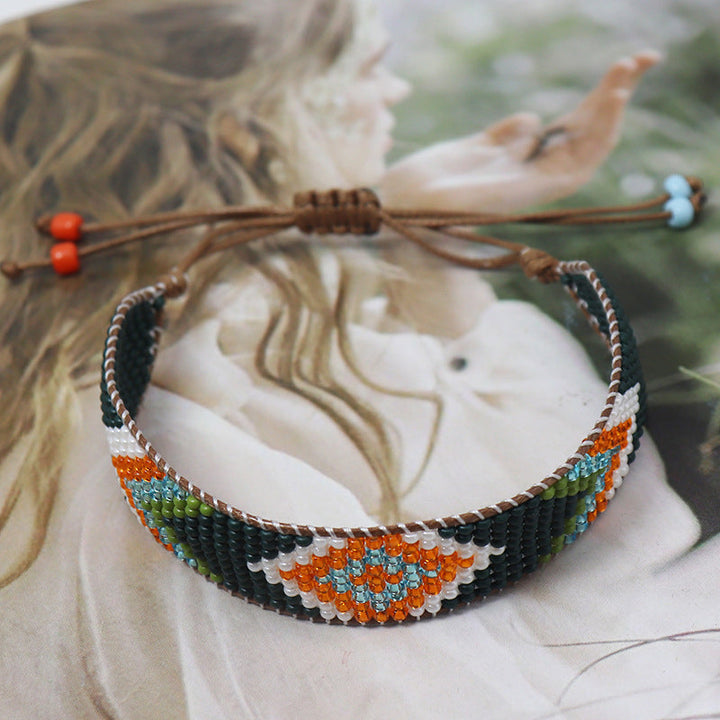 Bracelet Bohème Tissé À La Main