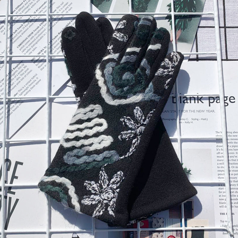 Gants Chauds De Style Ethnique