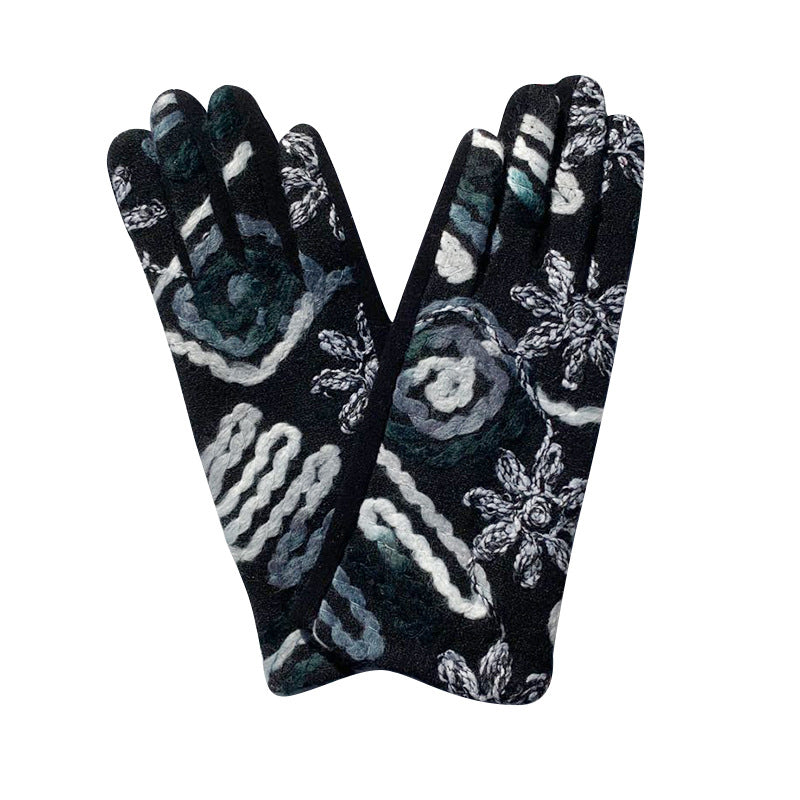 Gants Chauds De Style Ethnique
