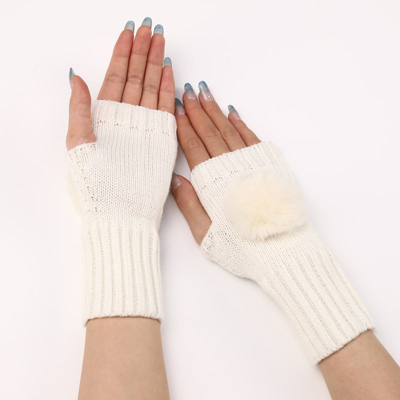 Gants Chauds De Couleur Unie