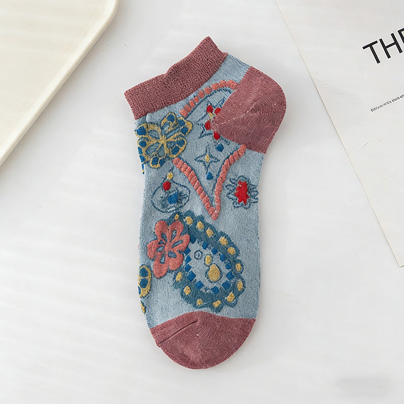 Chaussettes À Fleurs Vintage