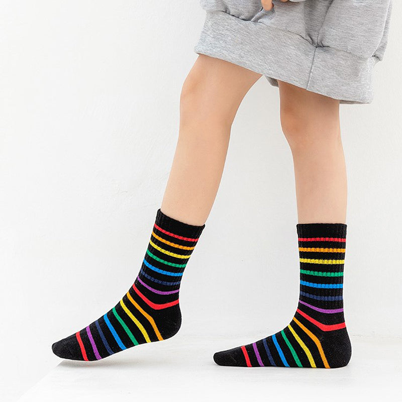 Chaussettes Rayées Colorées