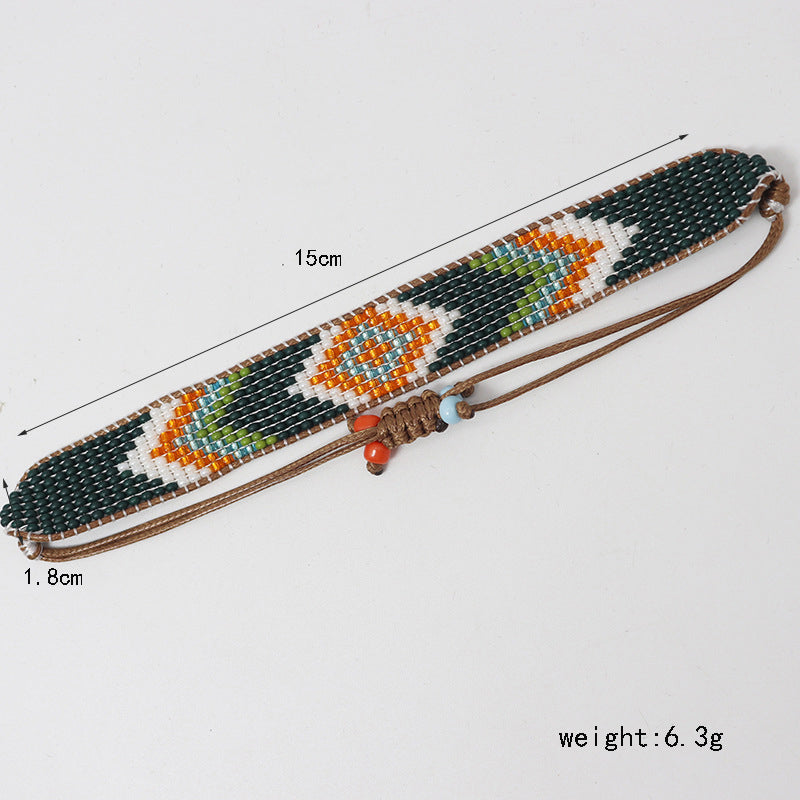 Bracelet Bohème Tissé À La Main