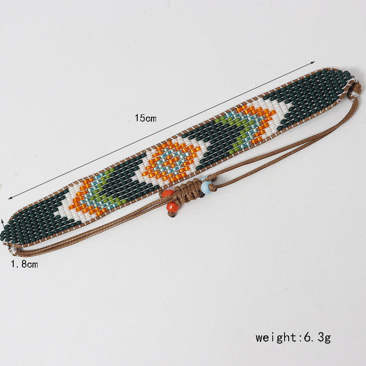 Bracelet Bohème Tissé À La Main