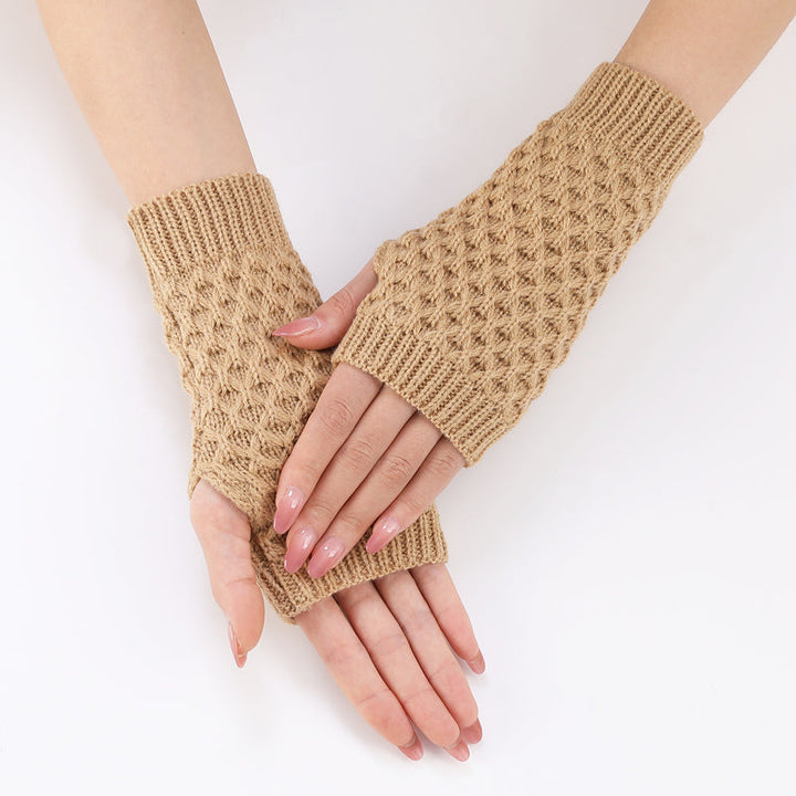 Gants Tricotés De Couleur Unie