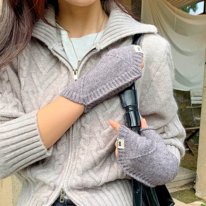 Gants Chauds De Couleur Unie