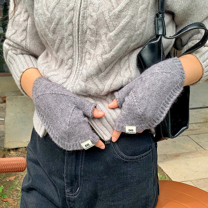 Gants Chauds De Couleur Unie