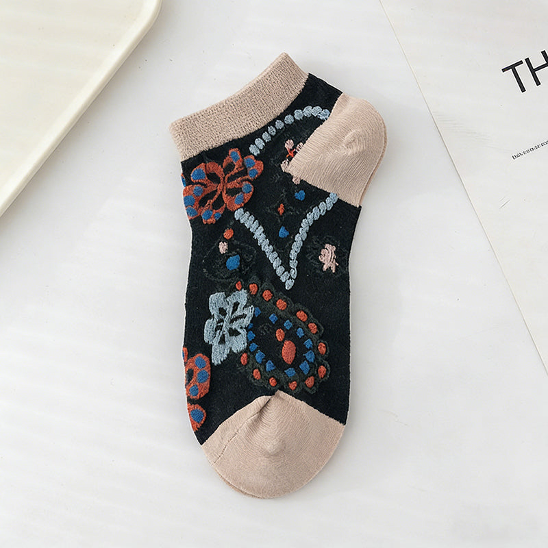 Chaussettes À Fleurs Vintage