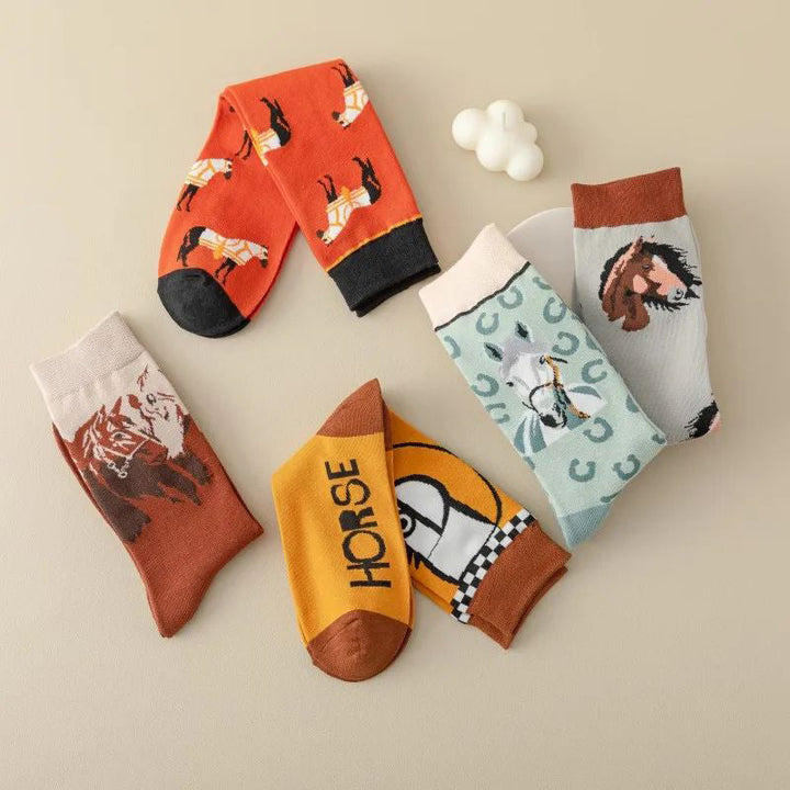 Chaussettes Décontractées À Imprimé Animal
