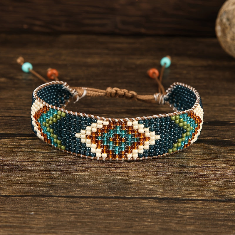 Bracelet Bohème Tissé À La Main