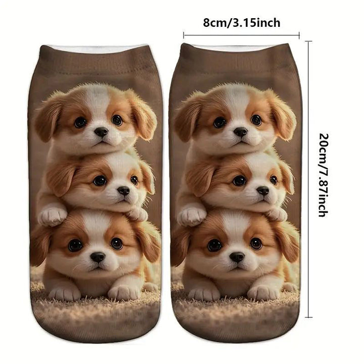 Chaussettes Décontractées À Imprimé Animal