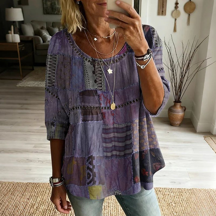 Blouse Décontractée Vintage