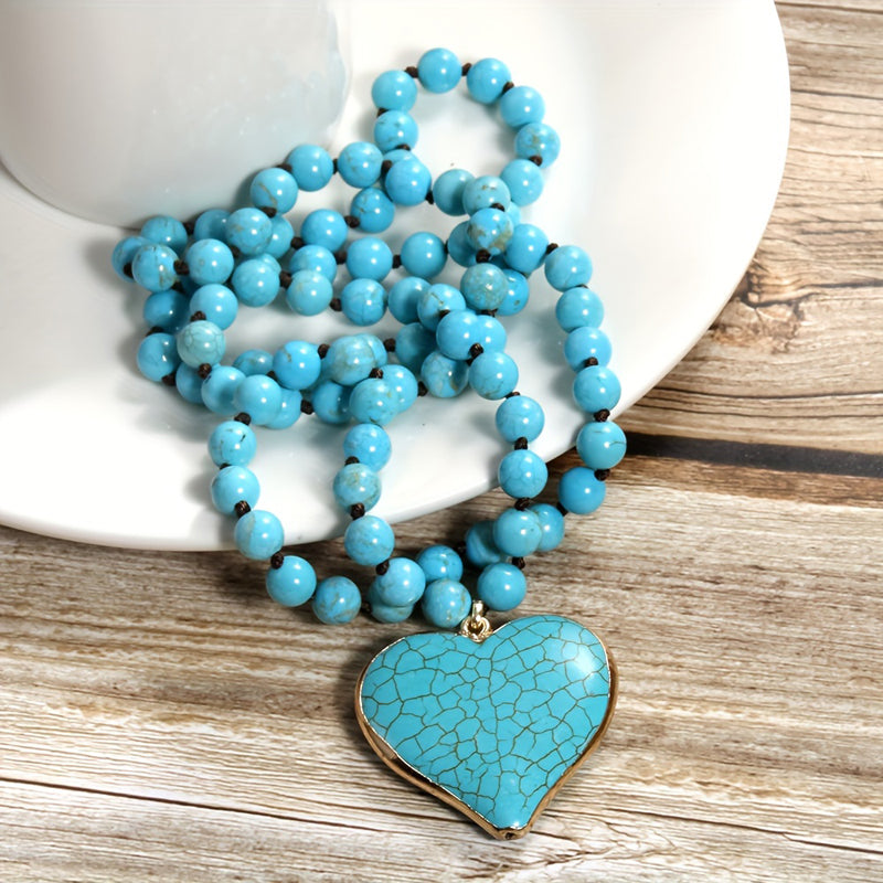 Collier Pendentif En Perles Bohème