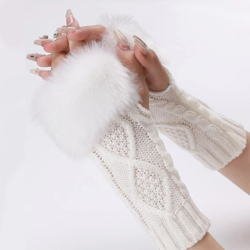 Gants Chauds De Couleur Unie