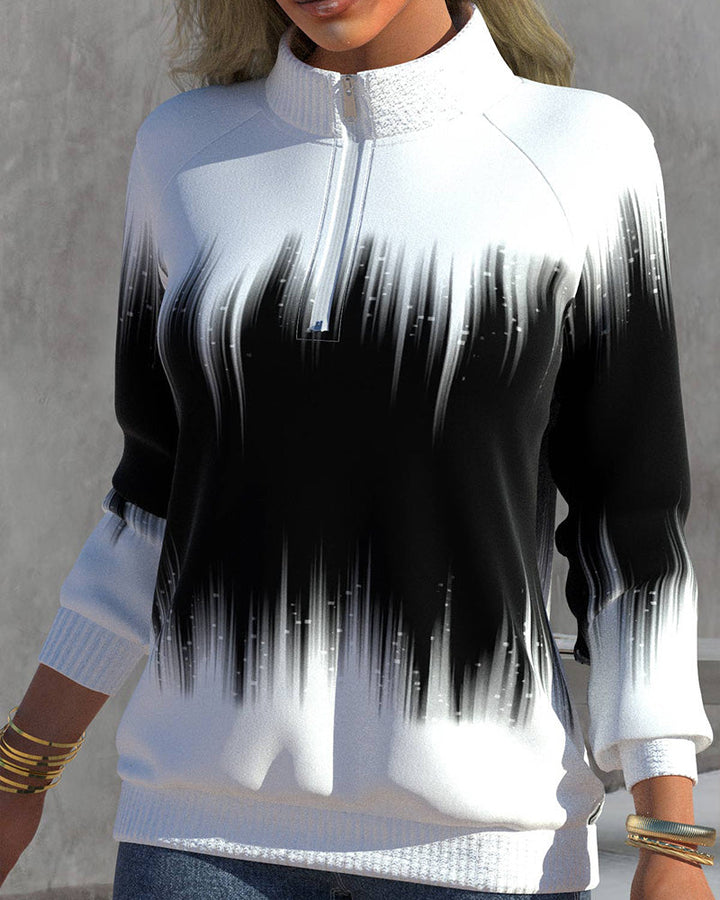 Mia™ | Turtleneck Sweater with Gradient Pattern