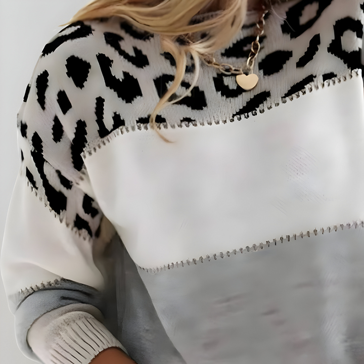 Emily™ | Leopard Print Knit Sweater
