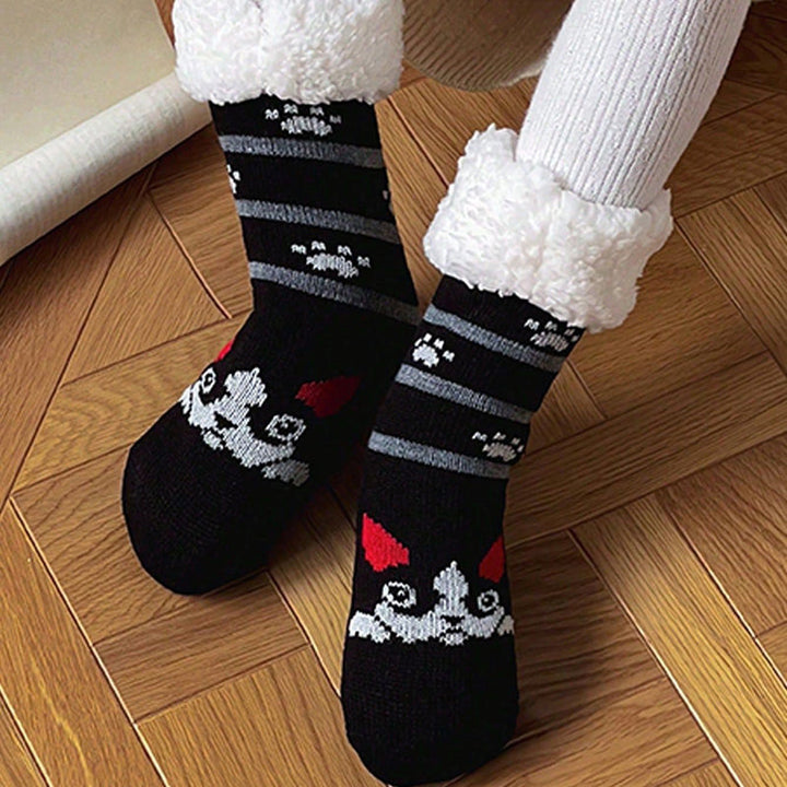 Chaussettes Chaudes De Dessin Animé