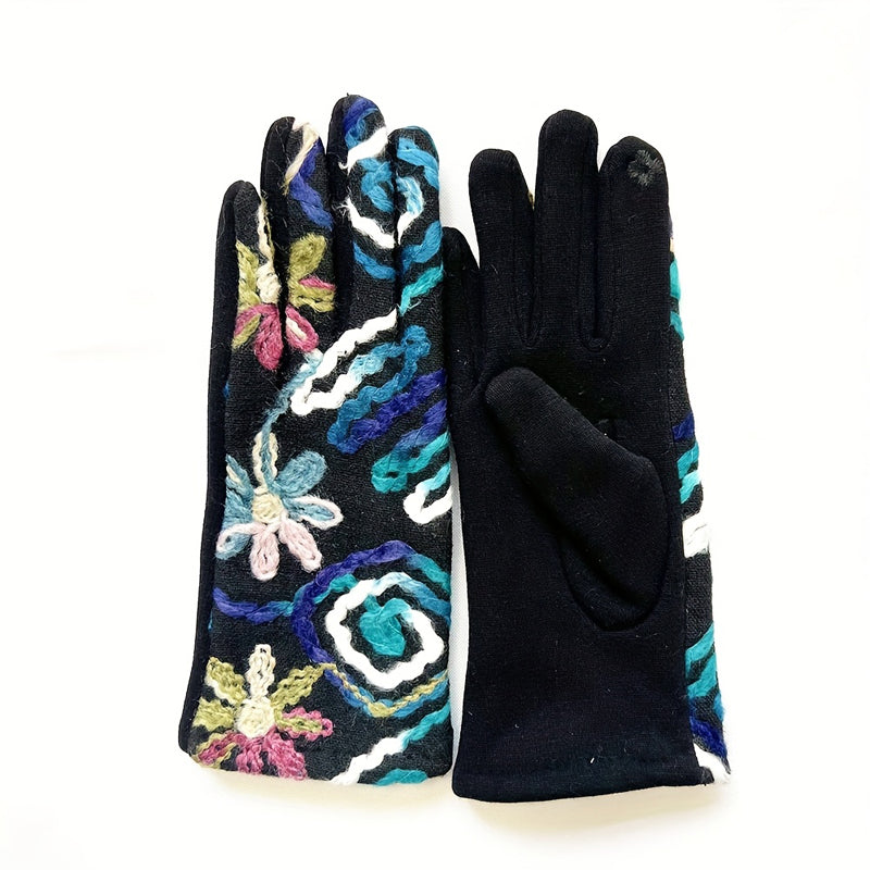 Gants Chauds De Style Ethnique