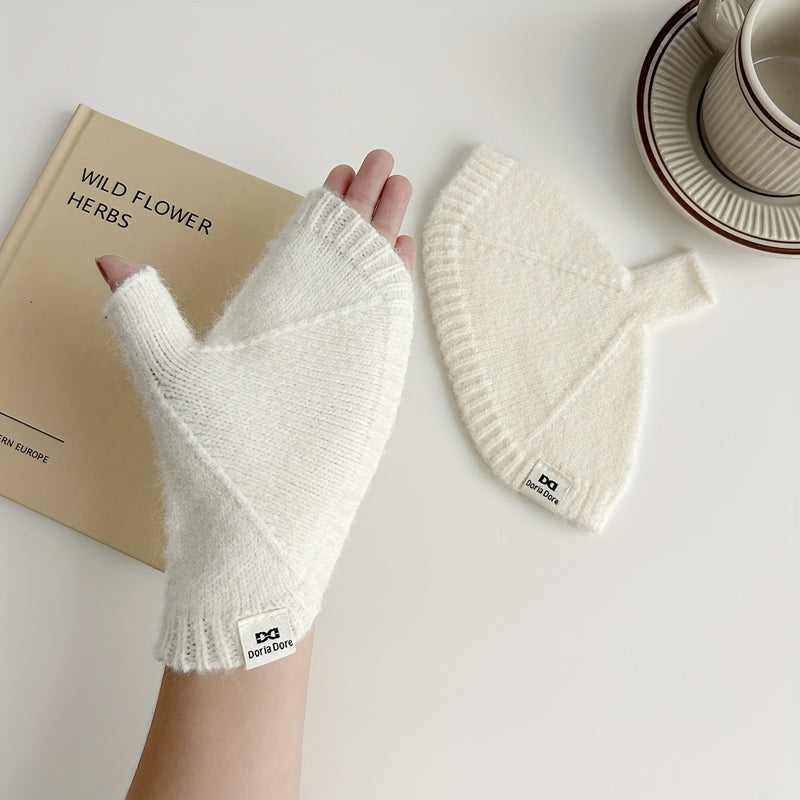 Gants Chauds De Couleur Unie