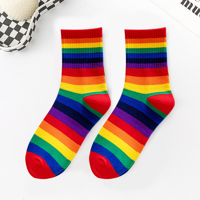 Chaussettes Rayées Colorées