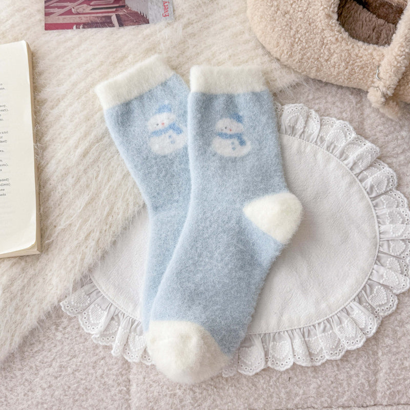 Chaussettes Chaudes De Dessin Animé