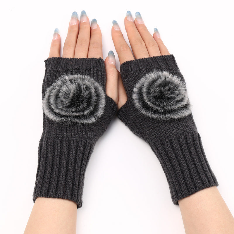 Gants Chauds De Couleur Unie