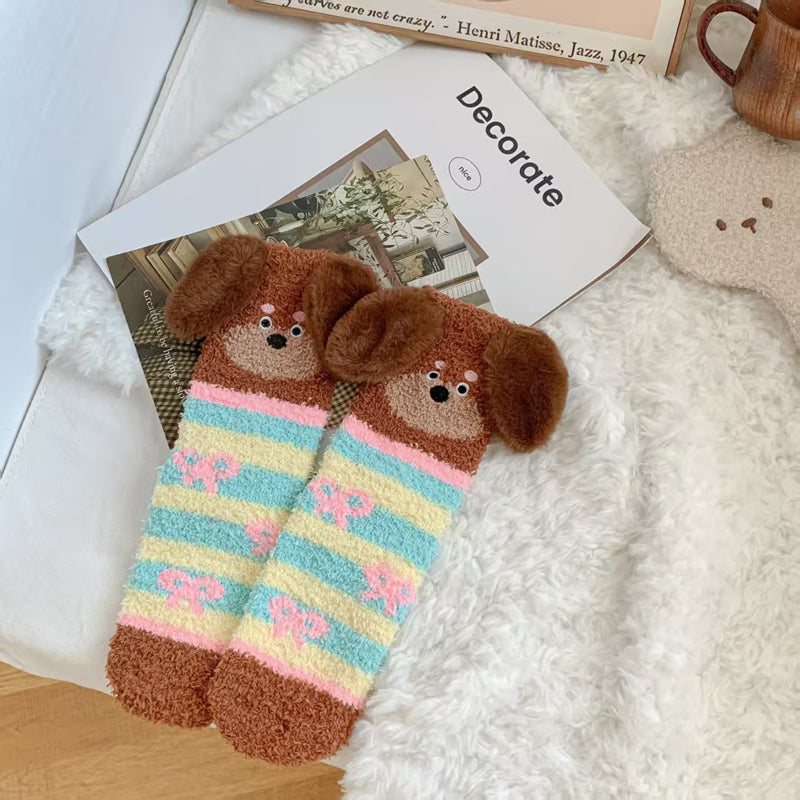 Chaussettes Chaudes De Dessin Animé