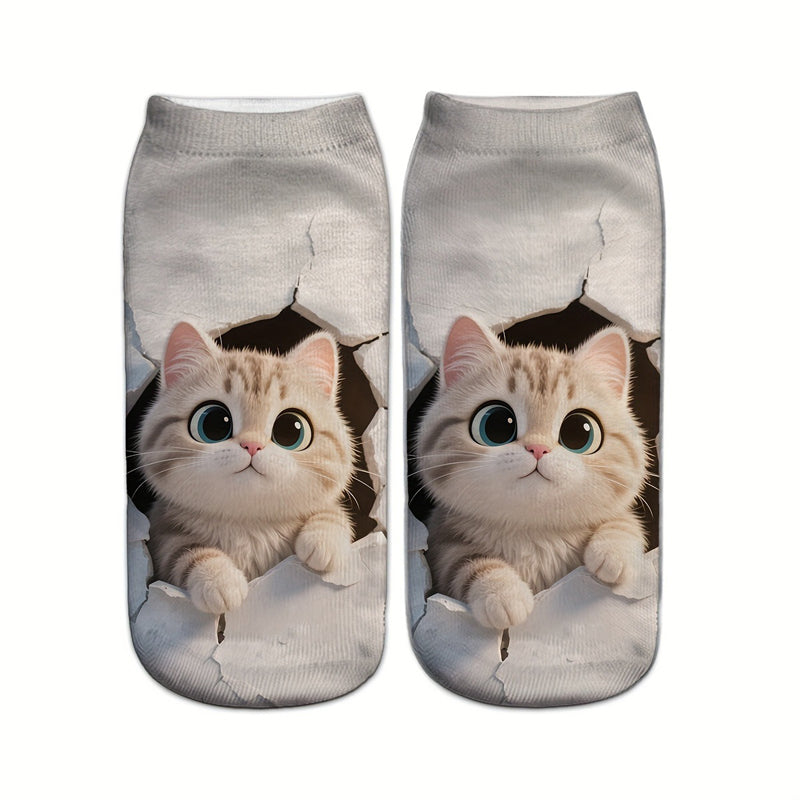 Chaussettes Décontractées À Imprimé Animal
