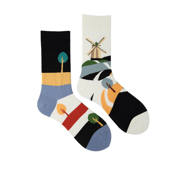 Chaussettes Asymétriques Décontractées