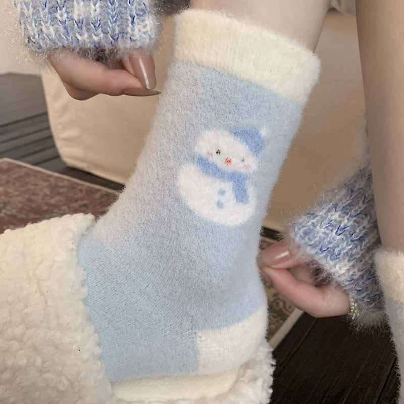 Chaussettes Chaudes De Dessin Animé