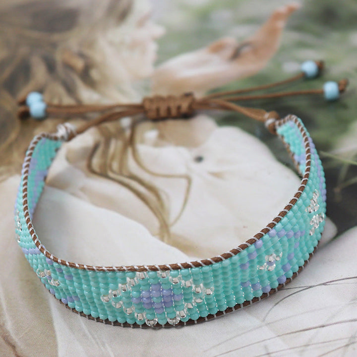 Bracelet Bohème Tissé À La Main