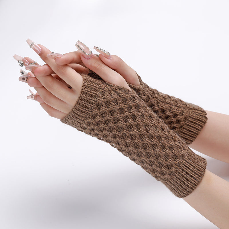 Gants Tricotés De Couleur Unie