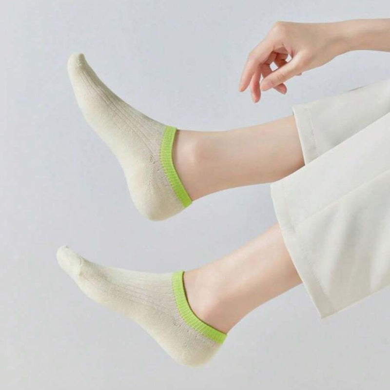 Chaussettes Décontractées À Blocs De Couleur
