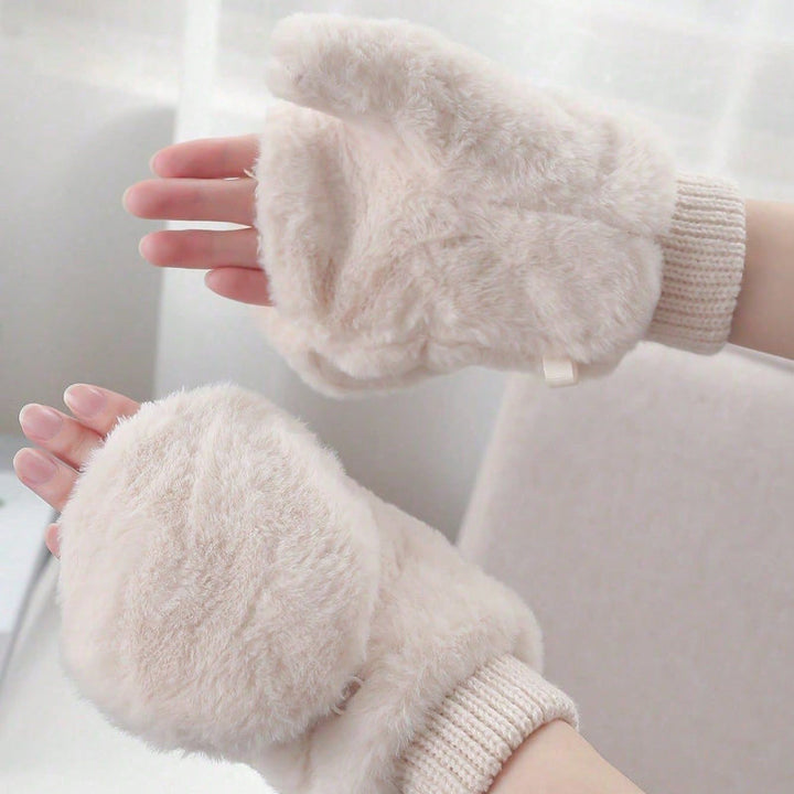 Gants Chauds De Couleur Unie