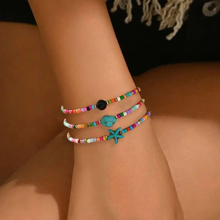 Bracelet De Perles Colorées Bohème