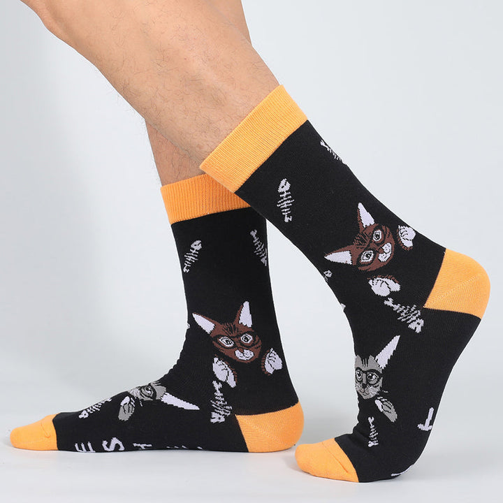 Chaussettes Vintage À Imprimé Animal