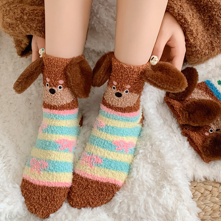 Chaussettes Chaudes De Dessin Animé