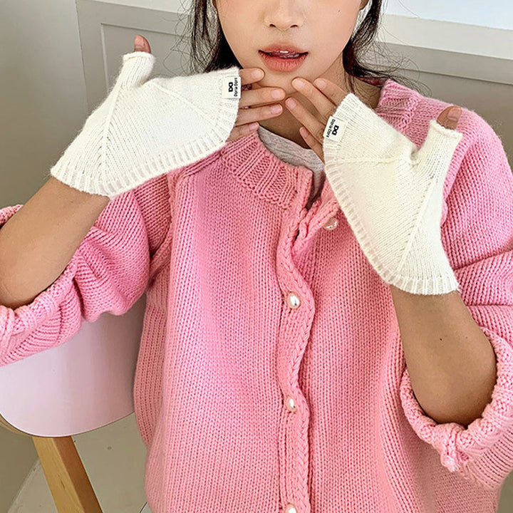Gants Chauds De Couleur Unie