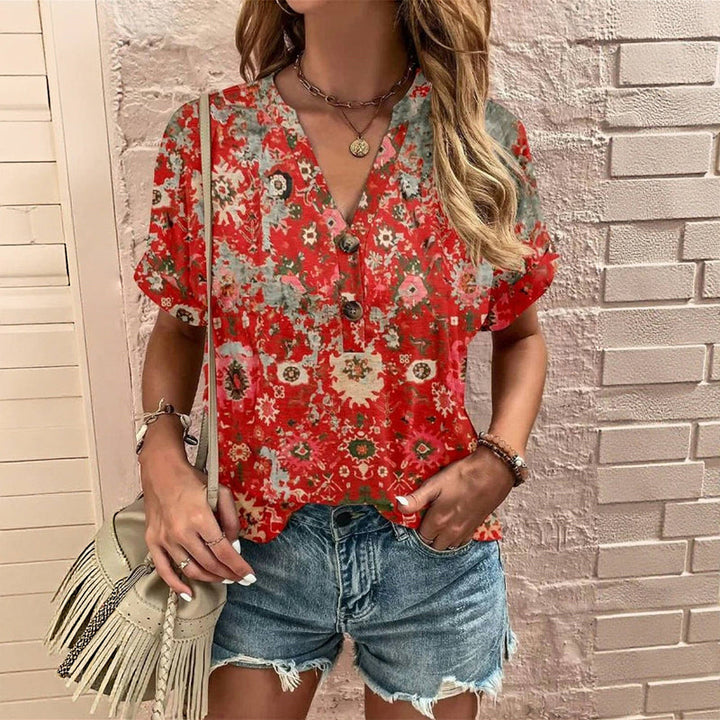 Blouse Décontractée Vintage