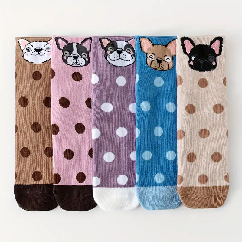 Lot De 5 Paires De Chaussettes De Dessin Animé