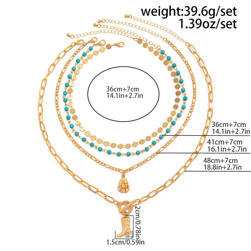 Collier Pendentif Bohème Vintage