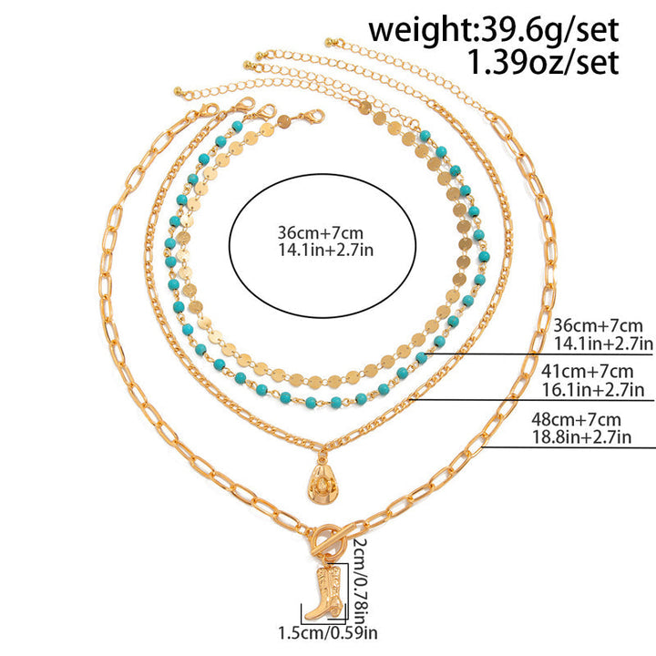 Collier Pendentif Bohème Vintage