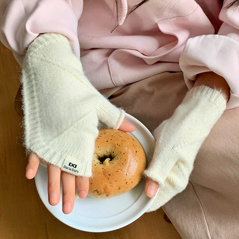 Gants Chauds De Couleur Unie