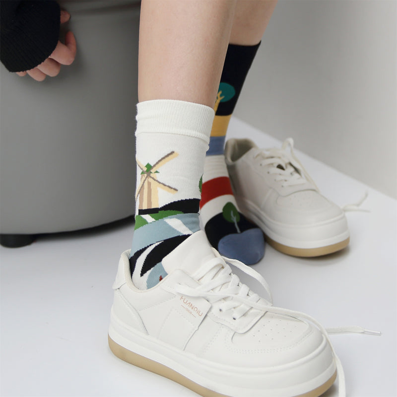 Chaussettes Asymétriques Décontractées